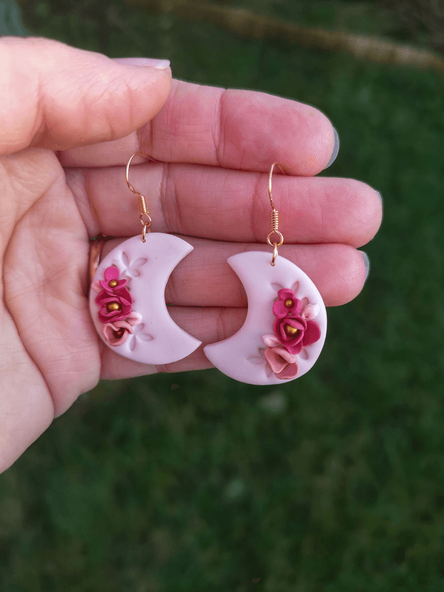  Collection Florale Rosée du Jardin - Boucles d'oreilles Pia 