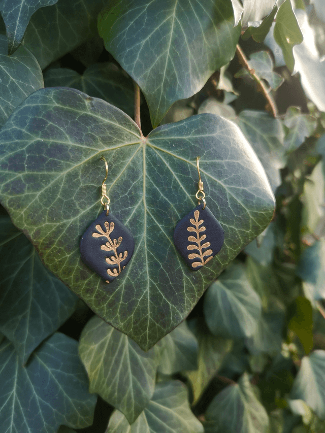 Collection Les Classiques Feuille d'Or - Boucles d'oreilles Isalie 