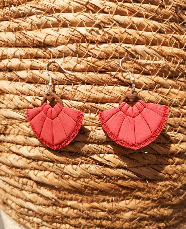 Collection Macramé Bohème - Boucles d'oreilles Cannelle
