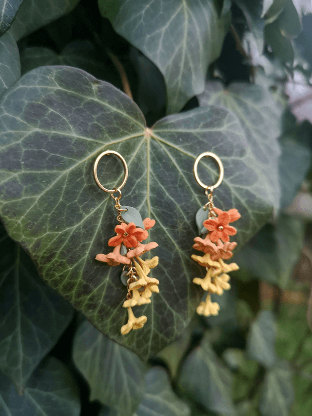 Collection Fleurs automnales - Boucles d'oreilles Doriane 