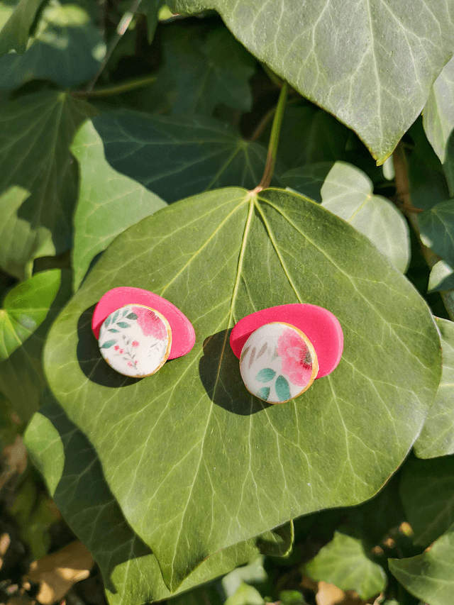 Collection Les Imprimées Amoureuses - Boucles d'oreilles Siloé 