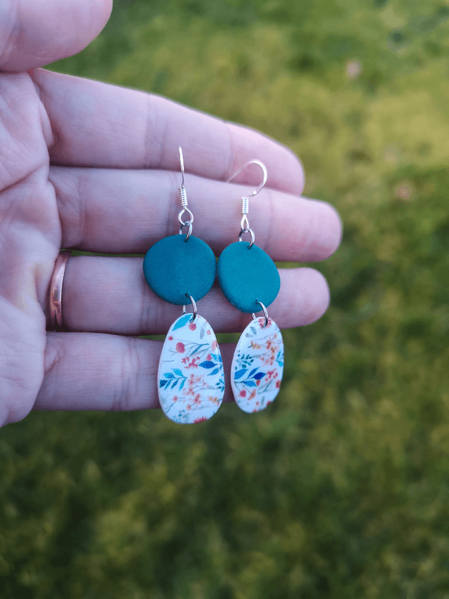 Collection Les Imprimées Printemps - Boucles d'oreilles Evie