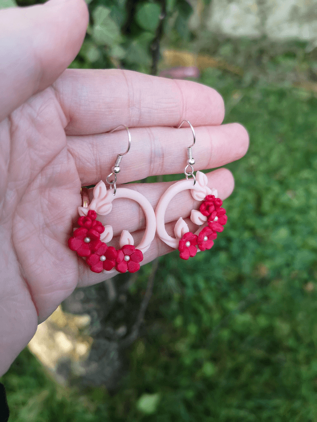 Collection Florale Pourpre - Boucles d'oreilles Gemma