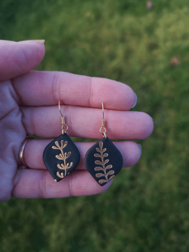 Collection Les Classiques Feuille d'Or - Boucles d'oreilles Isalie 