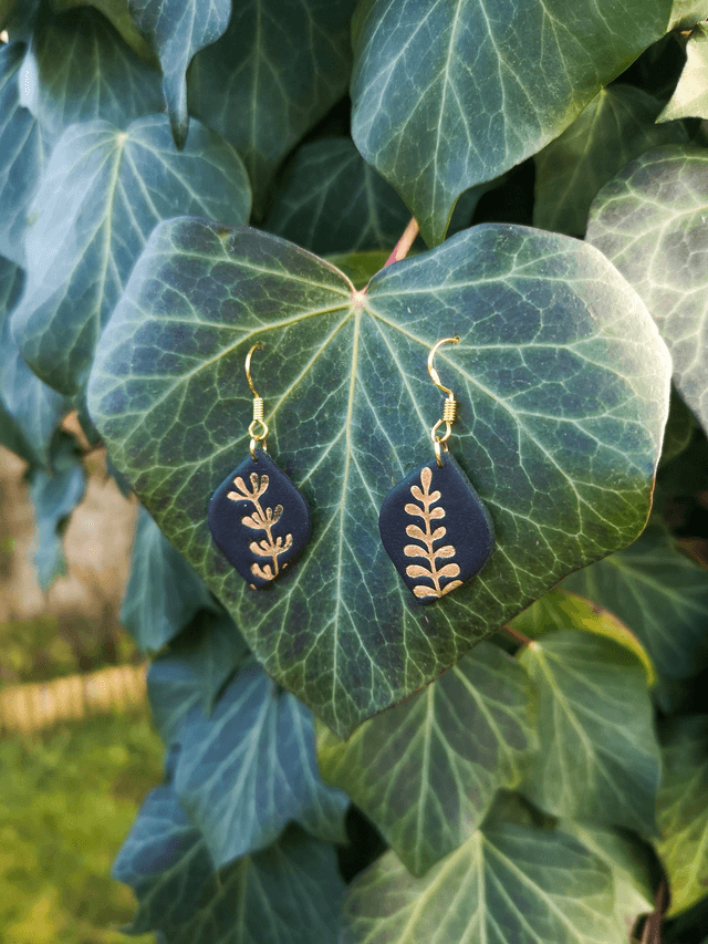 Collection Les Classiques Feuille d'Or - Boucles d'oreilles Isalie 