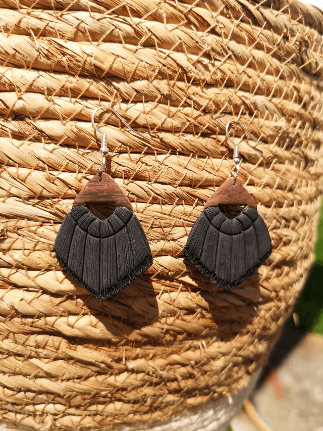 Collection Macramé Bohème - Boucles d'oreilles Catalina