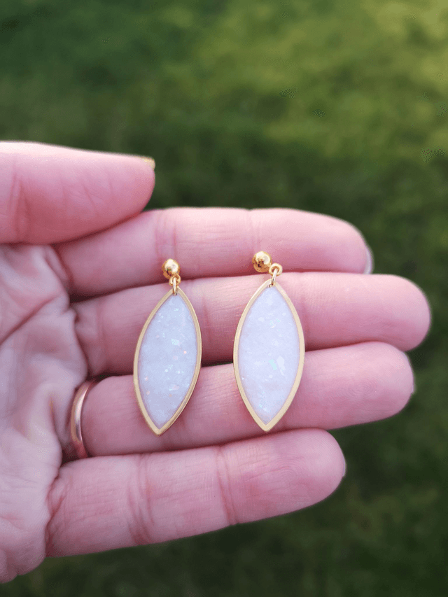 Collection Pierres d'Opales - Boucles d'oreilles Lily 
