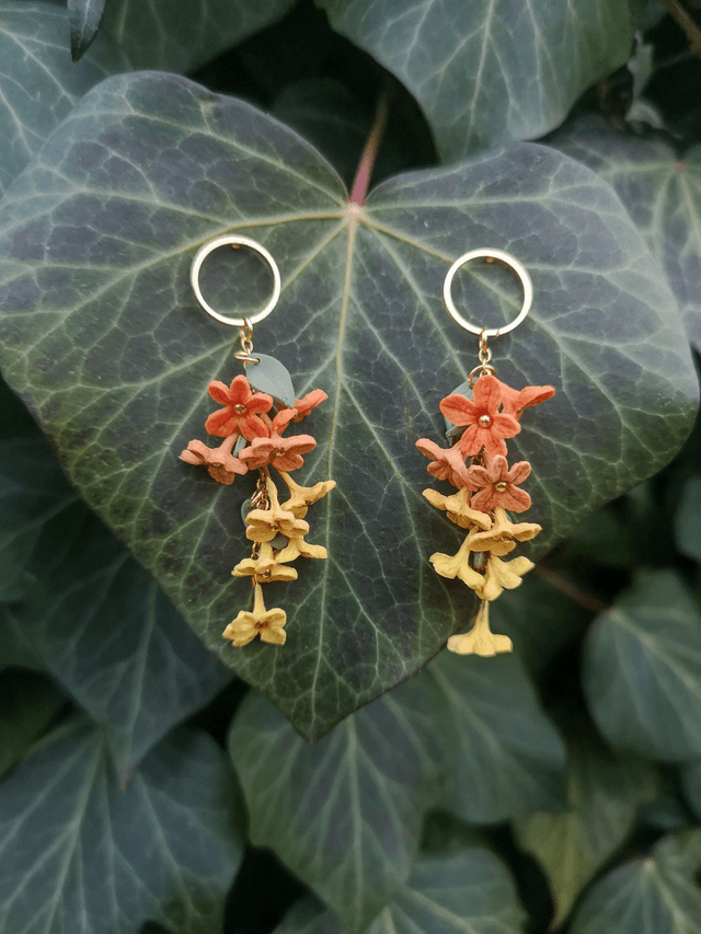 Collection Fleurs automnales - Boucles d'oreilles Doriane 