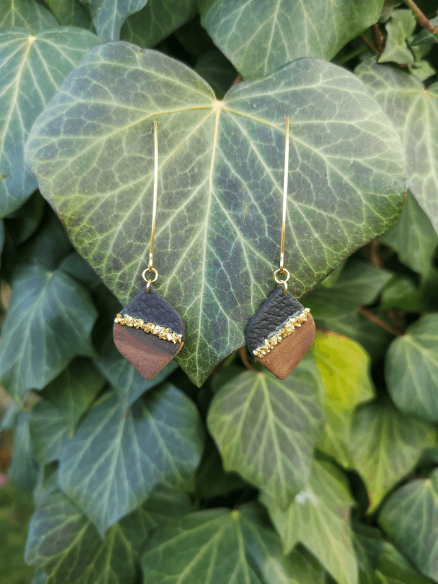 Collection Les Bois et Or - Boucles d'oreilles Maéva