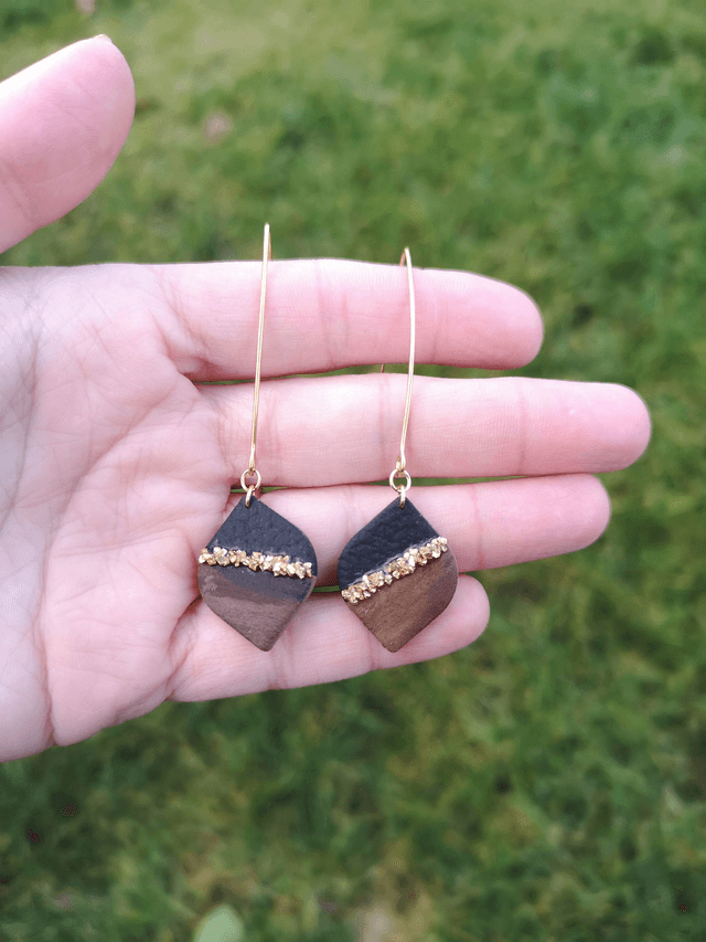 Collection Les Bois et Or - Boucles d'oreilles Maéva