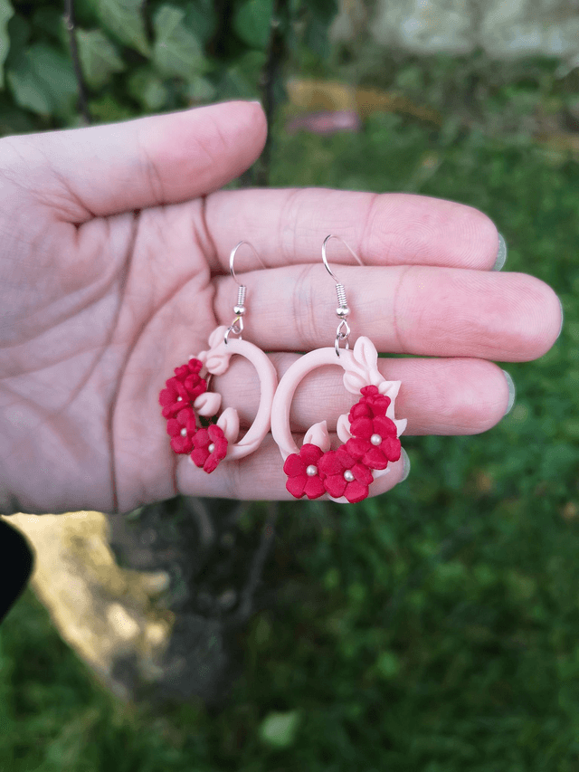 Collection Florale Pourpre - Boucles d'oreilles Gemma