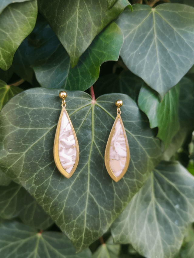 Collection Les Classiques Ecailles Ivoires - Boucles d'oreilles Kate