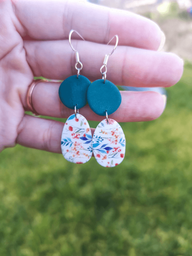 Collection Les Imprimées Printemps - Boucles d'oreilles Evie