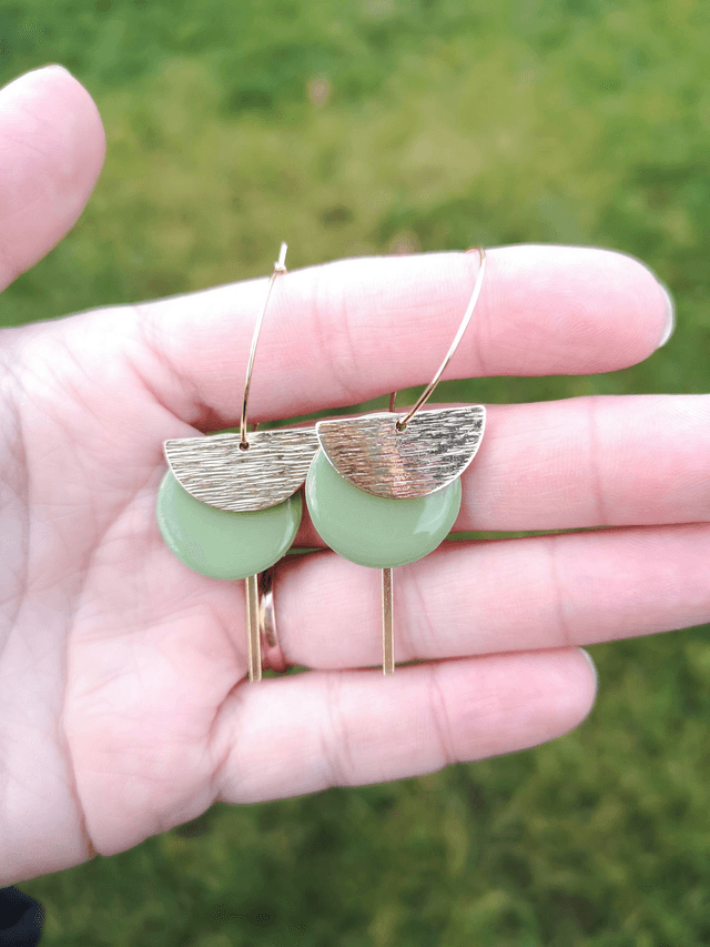 Boucles d'oreilles Eden - Version dorée - Les Interchangeables