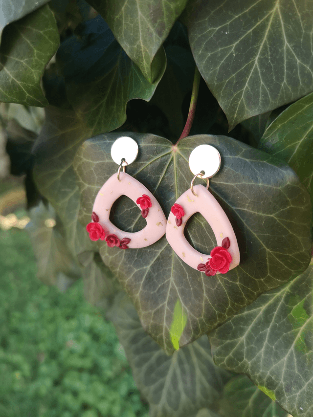 Collection Florale Pourpre - Boucles d'oreilles Giulia