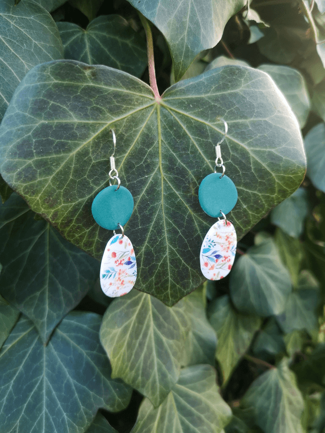 Collection Les Imprimées Printemps - Boucles d'oreilles Evie