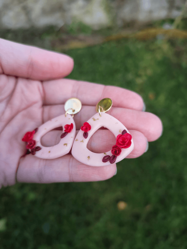 Collection Florale Pourpre - Boucles d'oreilles Giulia