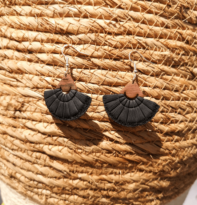 Collection Macramé Bohème - Boucles d'oreilles Cléore 