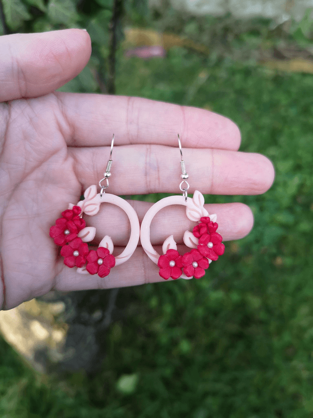Collection Florale Pourpre - Boucles d'oreilles Gemma