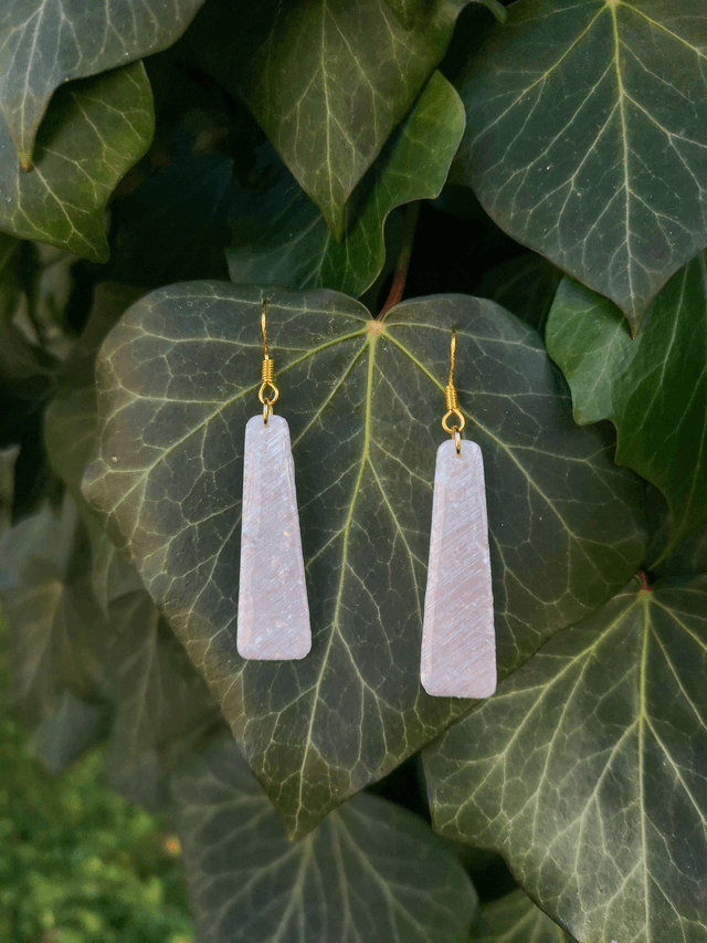 Collection Pierres d'Opales - Boucles d'oreilles Lila