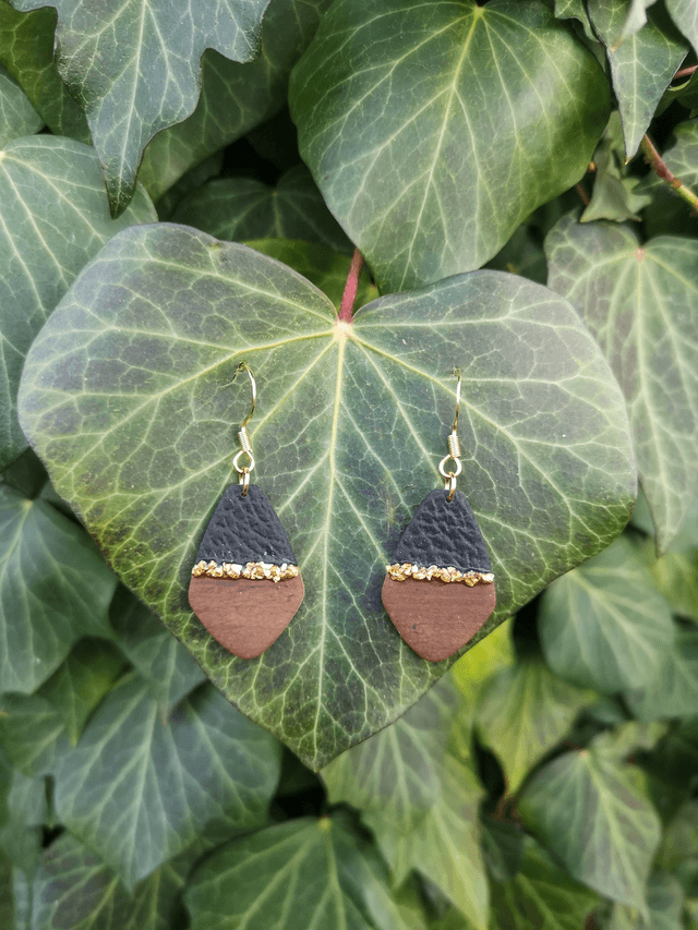 Collection Les Bois et Or - Boucles d'oreilles Mona 