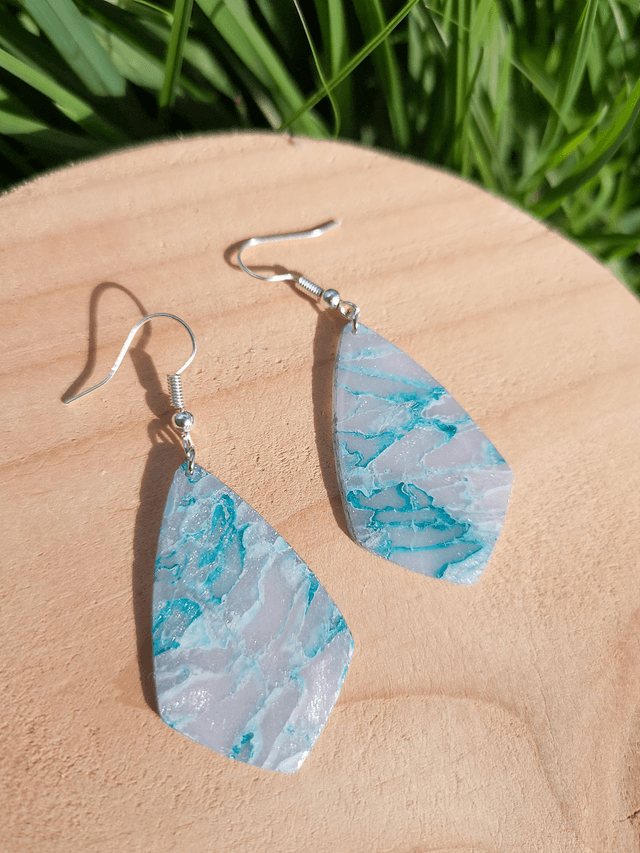 Collection Marbre Glacier - Boucles d'oreilles Loreleï 
