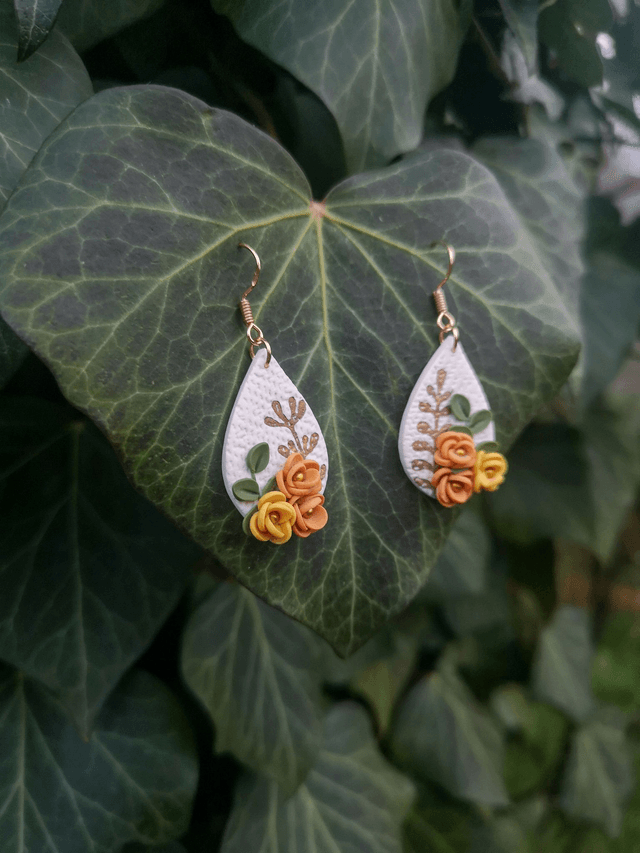 Collection Fleurs automnales - Boucles d'oreilles Dalia  