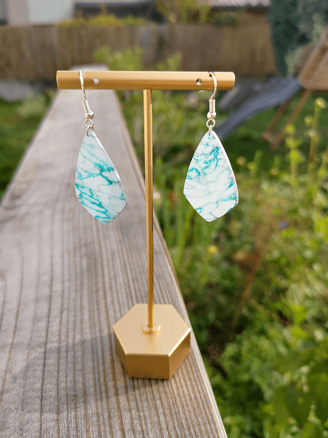 Collection Marbre Glacier - Boucles d'oreilles Loreleï 
