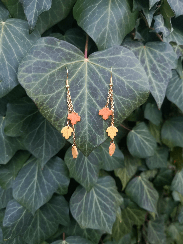 Collection Fleurs automnales - Boucles d'oreilles Diane 