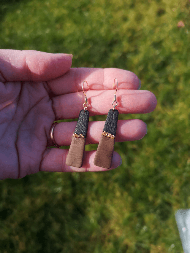 Collection Les Bois et Or - Boucles d'oreilles Mahé