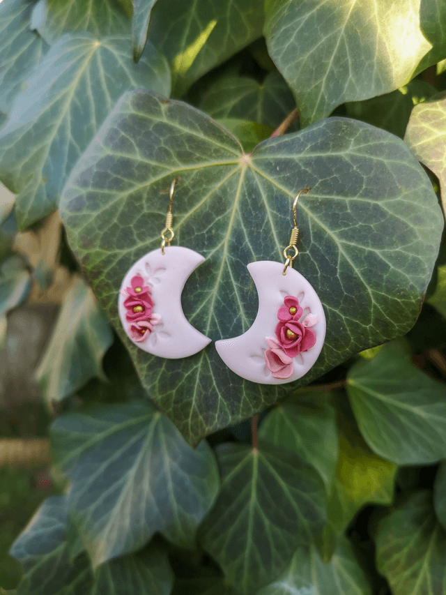  Collection Florale Rosée du Jardin - Boucles d'oreilles Pia 