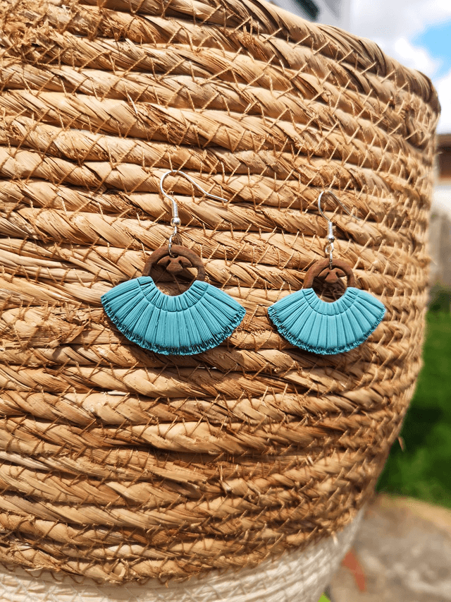Collection Macramé Bohème - Boucles d'oreilles Clothilde 