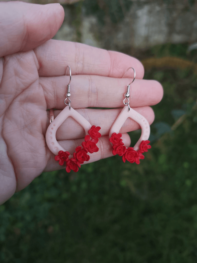 Collection Florale Pourpre - Boucles d'oreilles Gladys