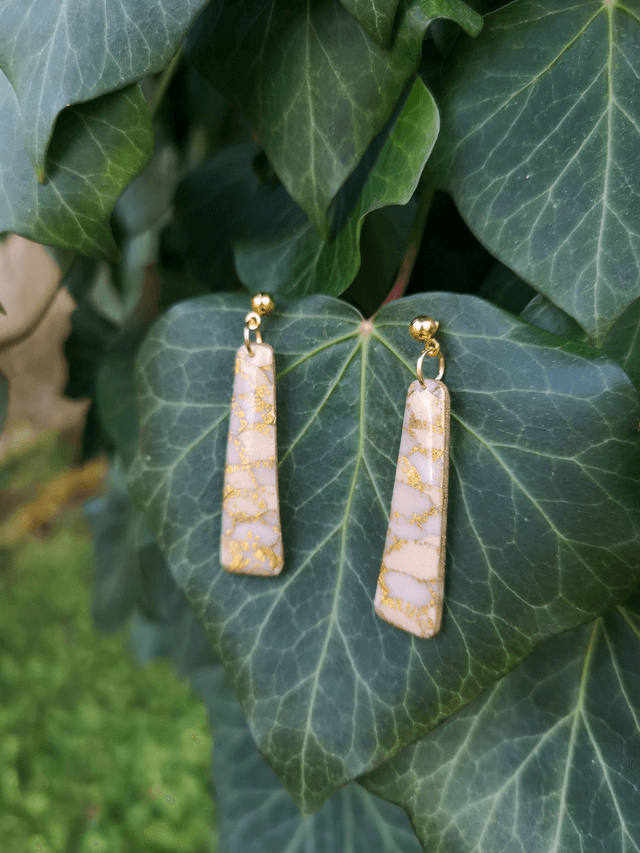 Collection Les Classiques Ecailles Ivoires - Boucles d'oreilles Kali 