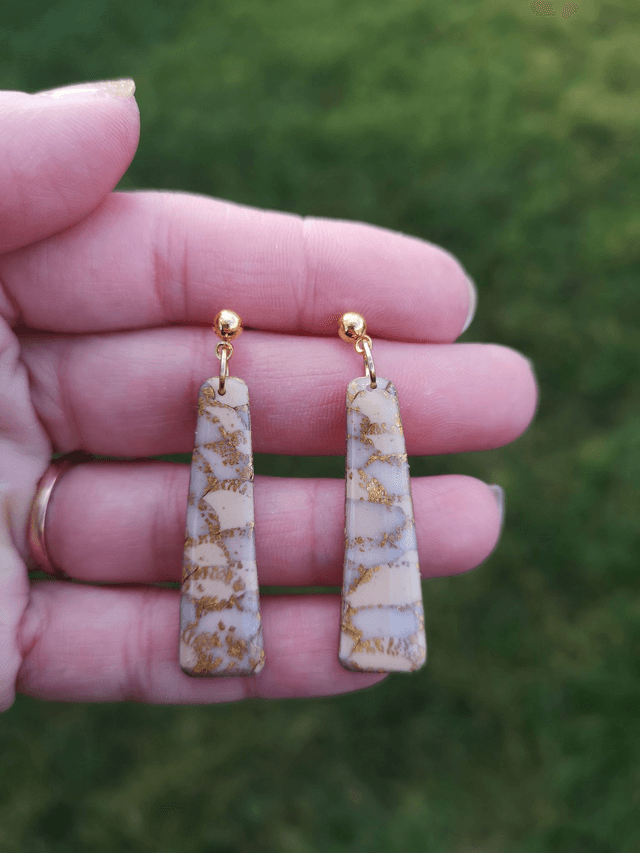 Collection Les Classiques Ecailles Ivoires - Boucles d'oreilles Kali 