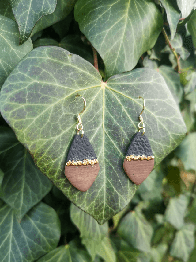 Collection Les Bois et Or - Boucles d'oreilles Mona 