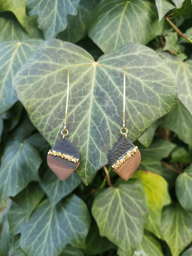 Collection Les Bois et Or - Boucles d'oreilles Maéva