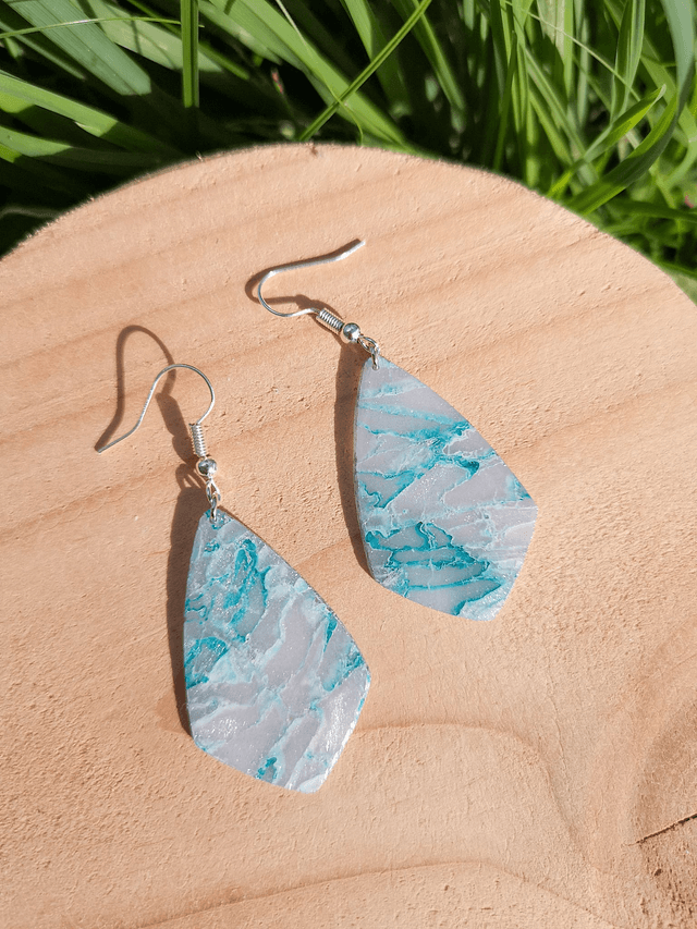 Collection Marbre Glacier - Boucles d'oreilles Loreleï 