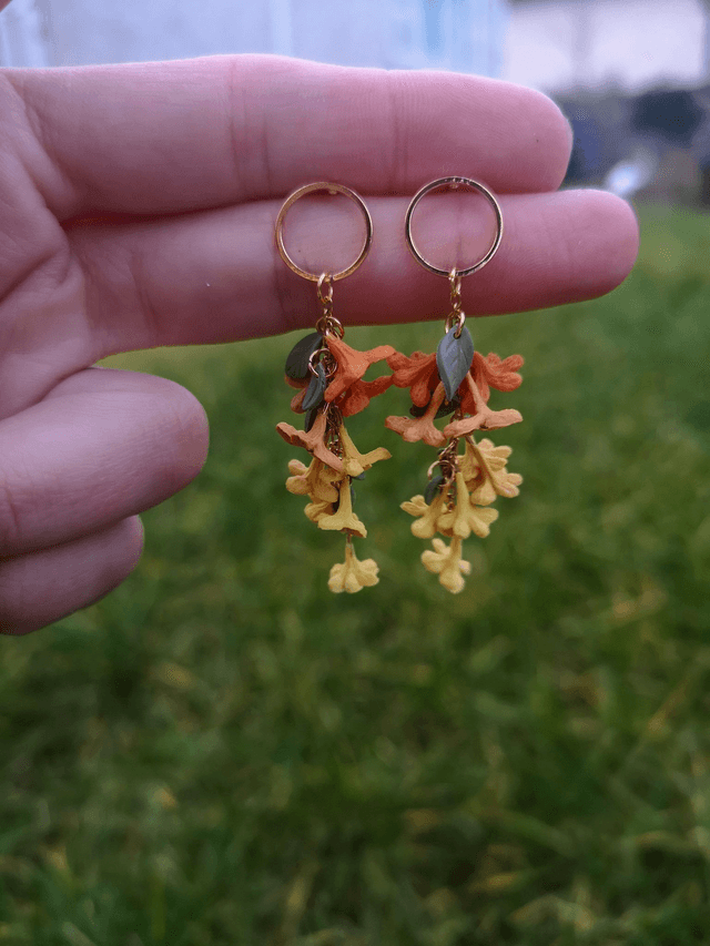 Collection Fleurs automnales - Boucles d'oreilles Doriane 