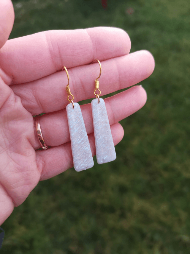 Collection Pierres d'Opales - Boucles d'oreilles Lila