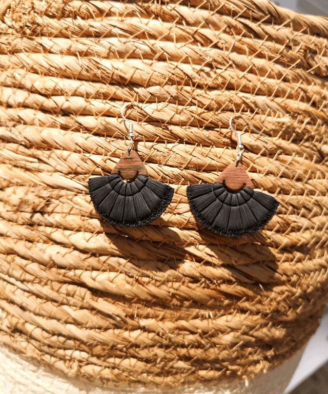 Collection Macramé Bohème - Boucles d'oreilles Cléore 