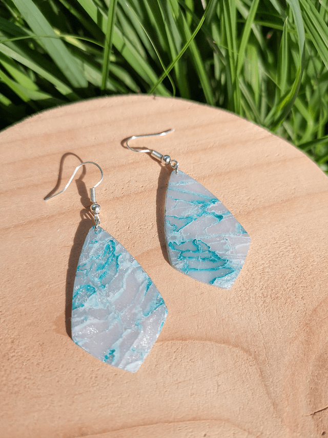Collection Marbre Glacier - Boucles d'oreilles Loreleï 