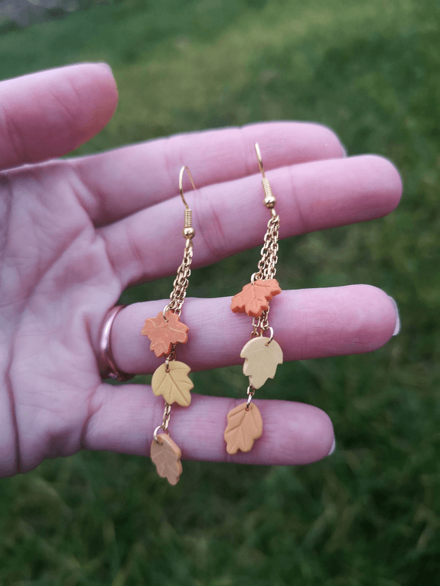 Collection Fleurs automnales - Boucles d'oreilles Diane 