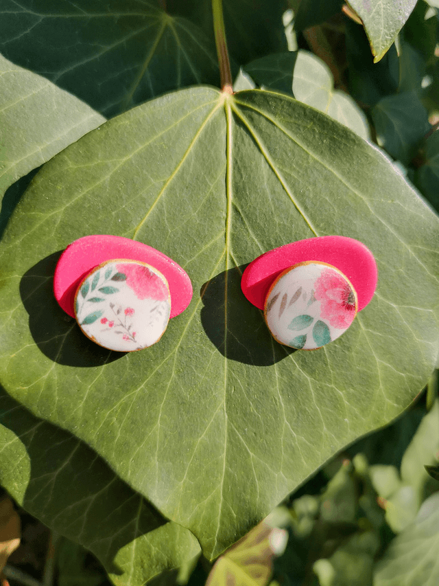 Collection Les Imprimées Amoureuses - Boucles d'oreilles Siloé 