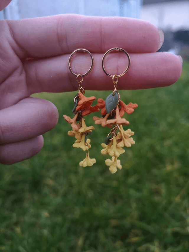 Collection Fleurs automnales - Boucles d'oreilles Doriane 