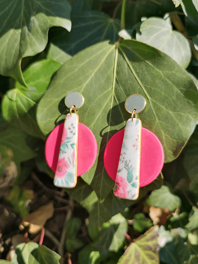 Collection Les Imprimées Amoureuses - Boucles d&#039;oreilles Sybille