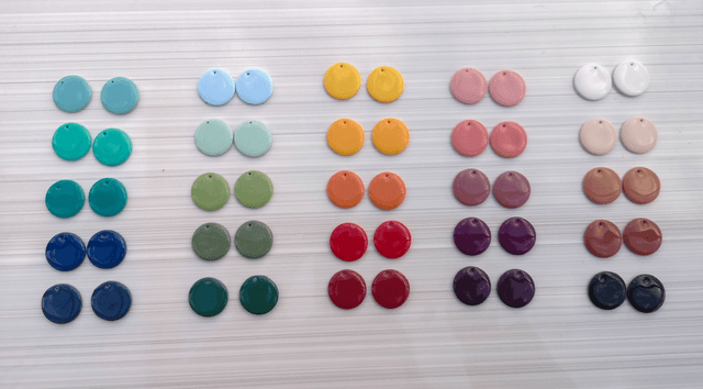 Boucles d&#039;oreilles Eden - Pastilles seules - Les Interchangeables 